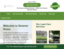 Tablet Screenshot of choosegreenergrass.com
